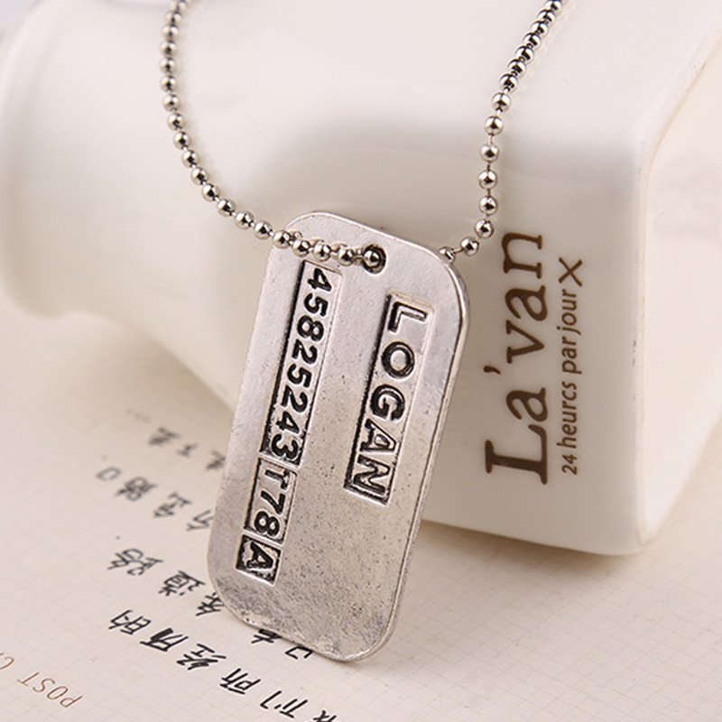 Mens Dog Tag Necklace - X Áo Vòng Cổ Logan Hugh
