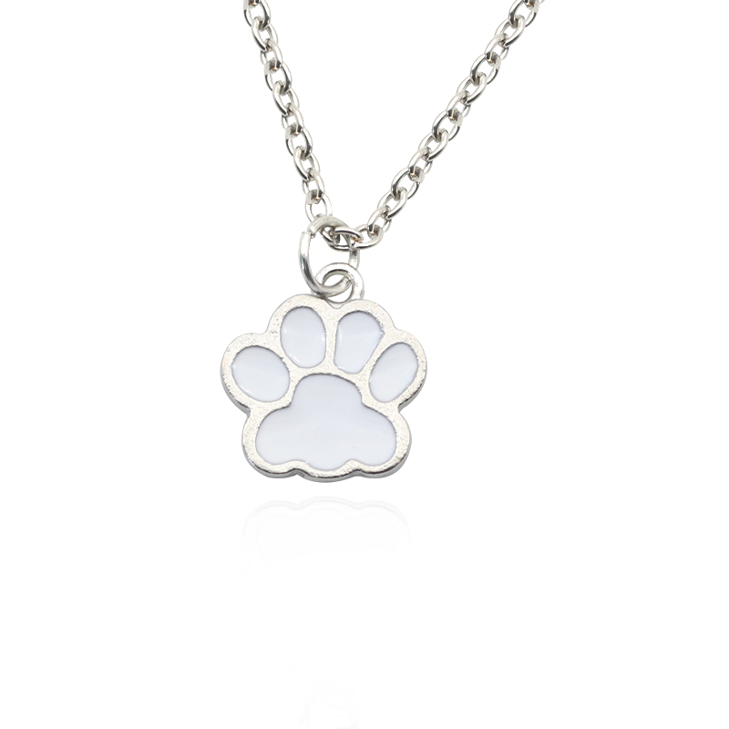 Fashion Dog Paw Cat Footprint  - đánh giá và giá Mens Dog Tag Necklace