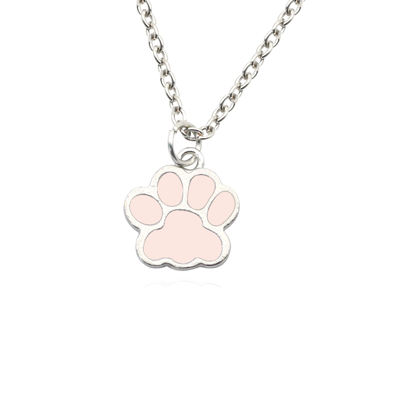 Fashion Dog Paw Cat Footprint  - đánh giá và giá Mens Dog Tag Necklace