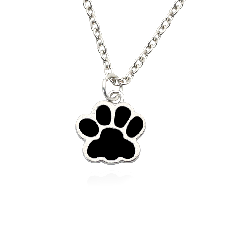 Fashion Dog Paw Cat Footprint  - đánh giá và giá Mens Dog Tag Necklace