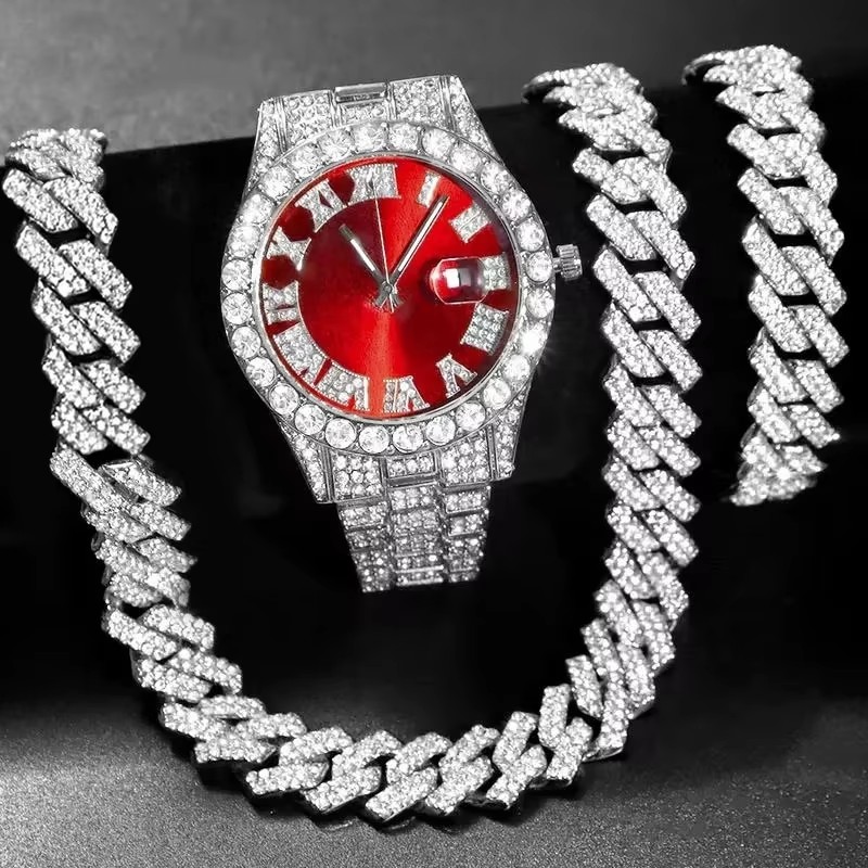 3/4PCS Hip Hop Iced Out Men's  - đánh giá và giá Icebox Jewelry Watches