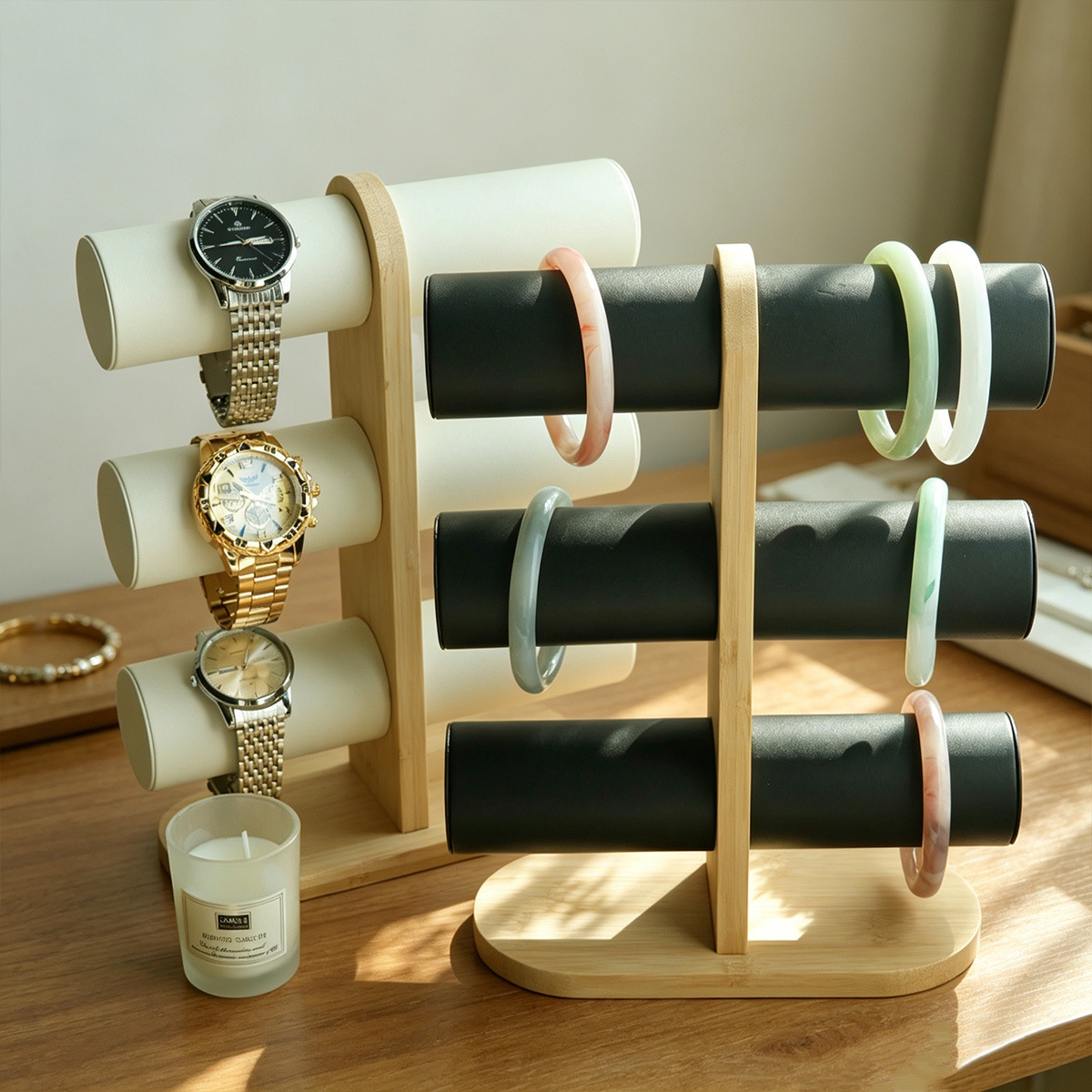 3-Tier Bamboo Bracelet Watch D - đánh giá và giá Jewelry Shop Watches