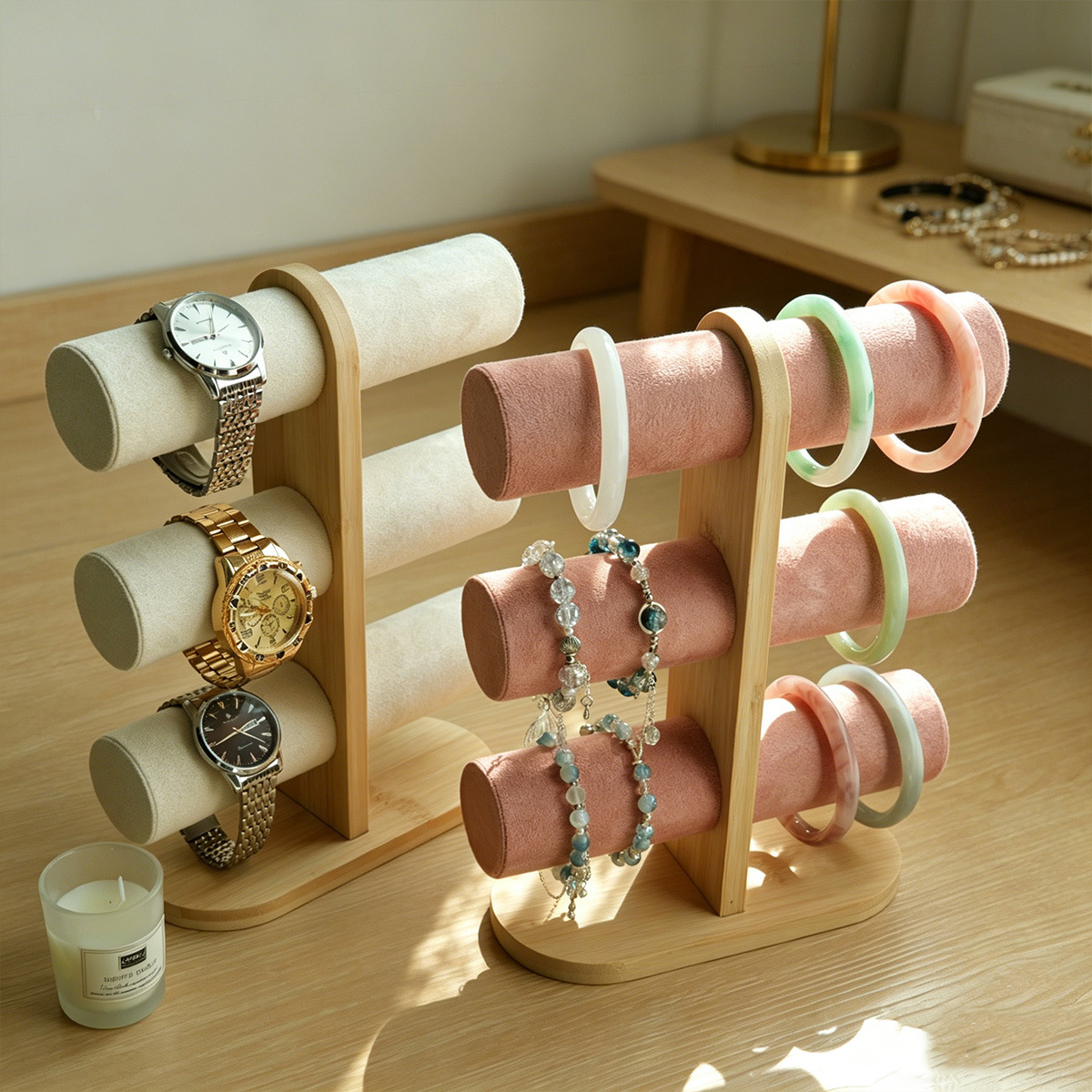 3-Tier Bamboo Bracelet Watch D - đánh giá và giá Jewelry Shop Watches