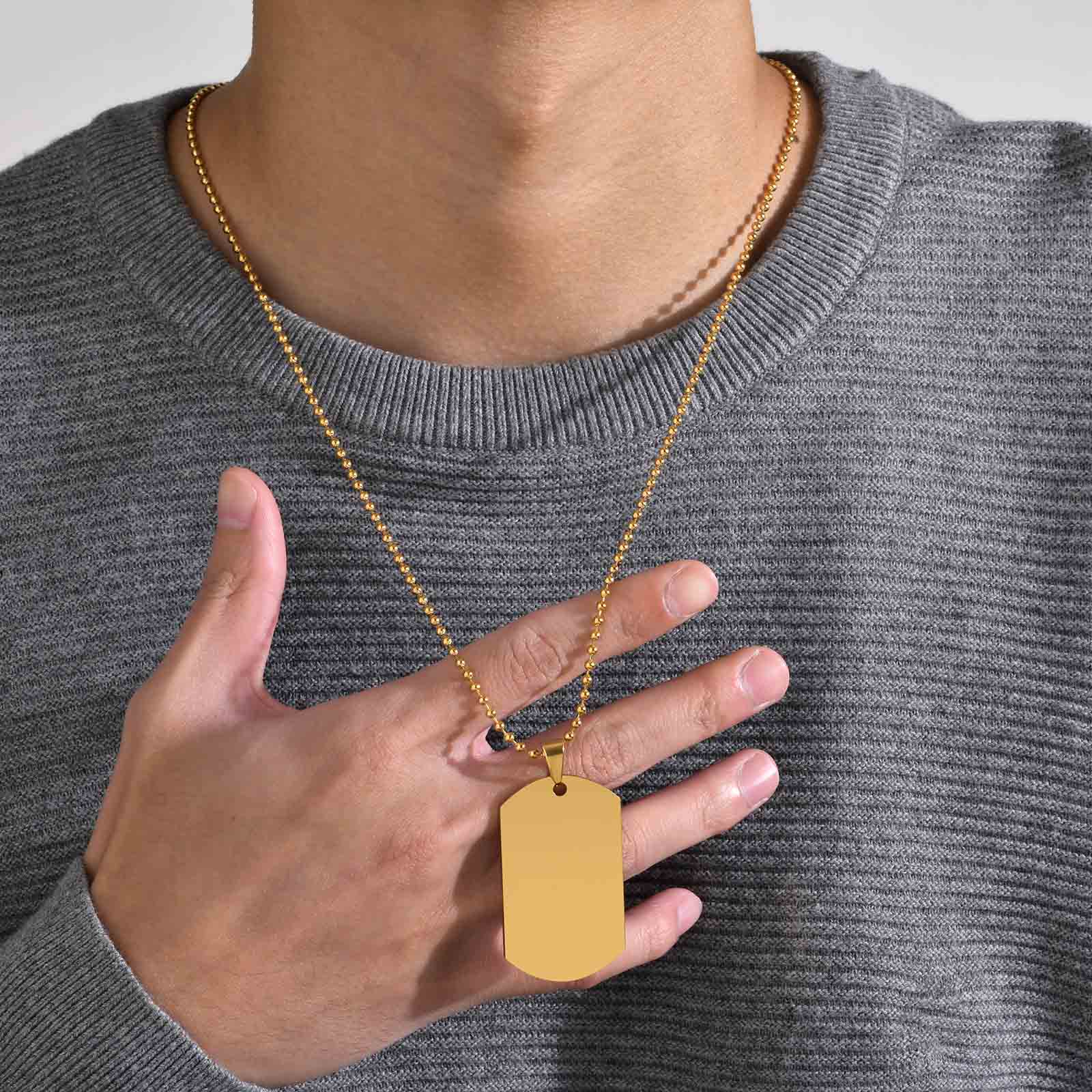 Mprainbow Personalized Engrave - đánh giá và giá Mens Dog Tag Necklace