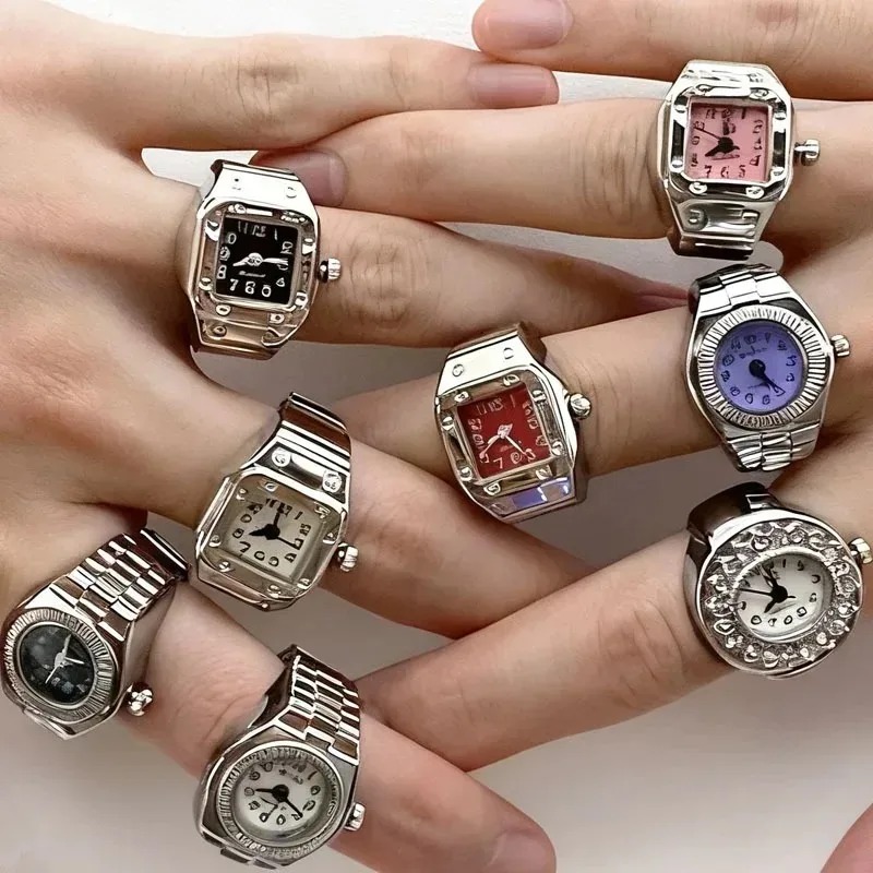 Vintage 80s Punk Watch Ring Y2 - đánh giá và giá Vintage Jewelry Watches Women