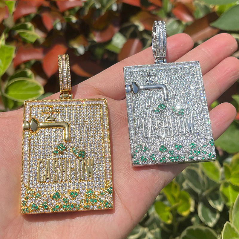 Hip Hop 3A+ CZ Stone Paved Bli - đánh giá và giá Mens Dog Tag Necklace