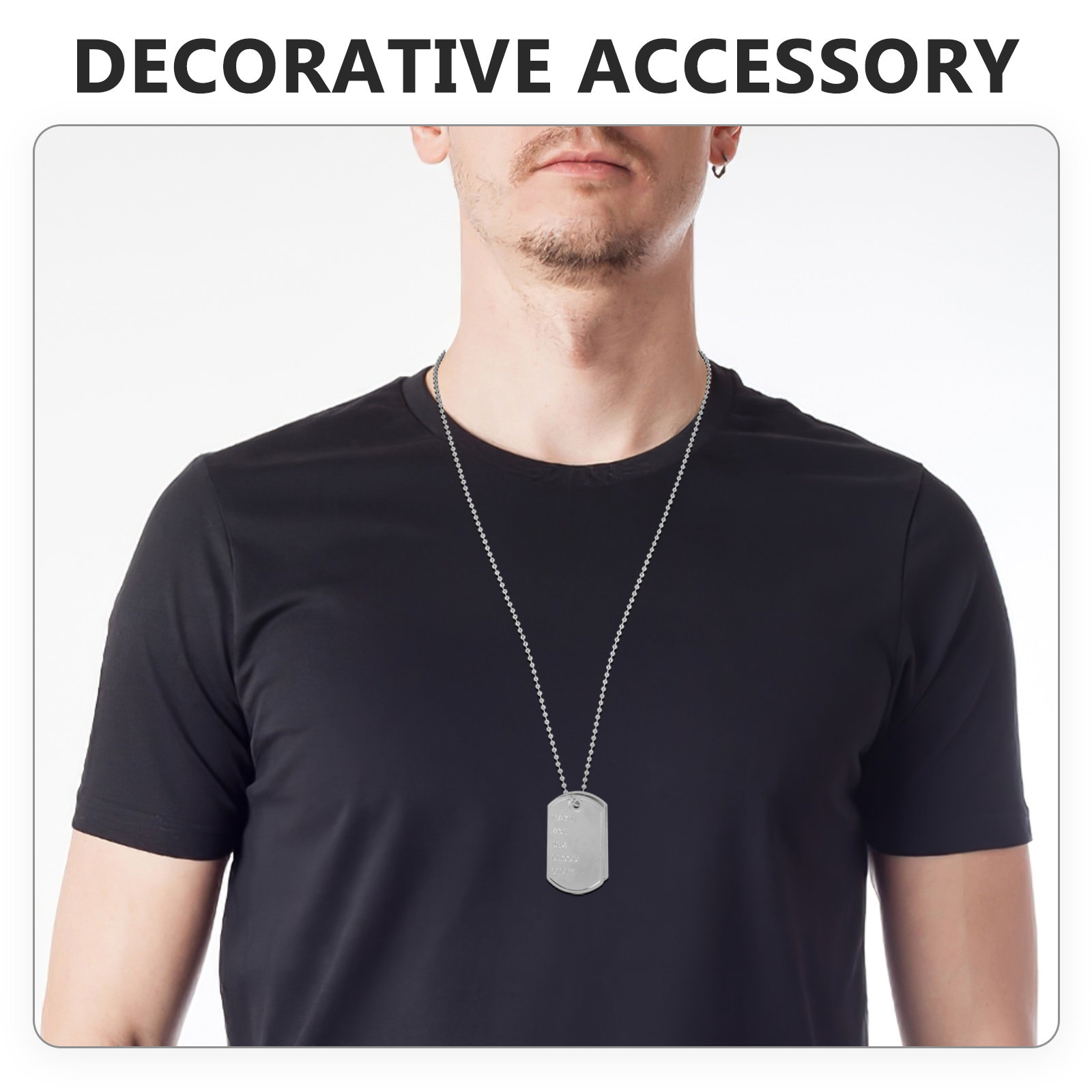 1Set Cosplay Dog Tags Necklace - đánh giá và giá Mens Dog Tag Necklace
