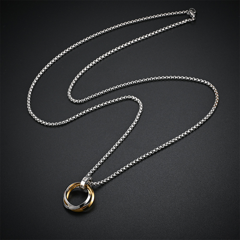 Fashion Men Necklace 3 Round R - đánh giá và giá Mens Dog Tag Necklace