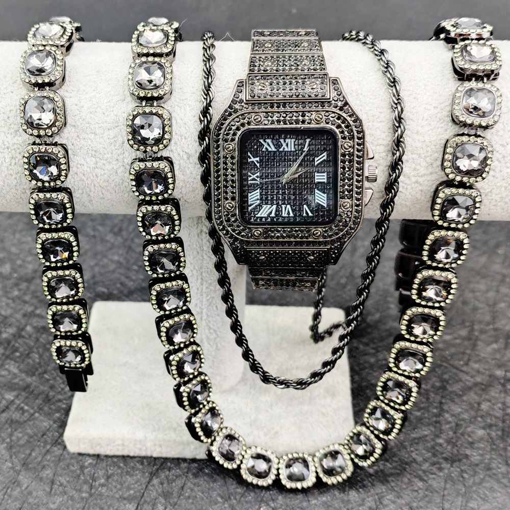 Purco Black Watch Tennis Chain - đánh giá và giá Icebox Jewelry Watches