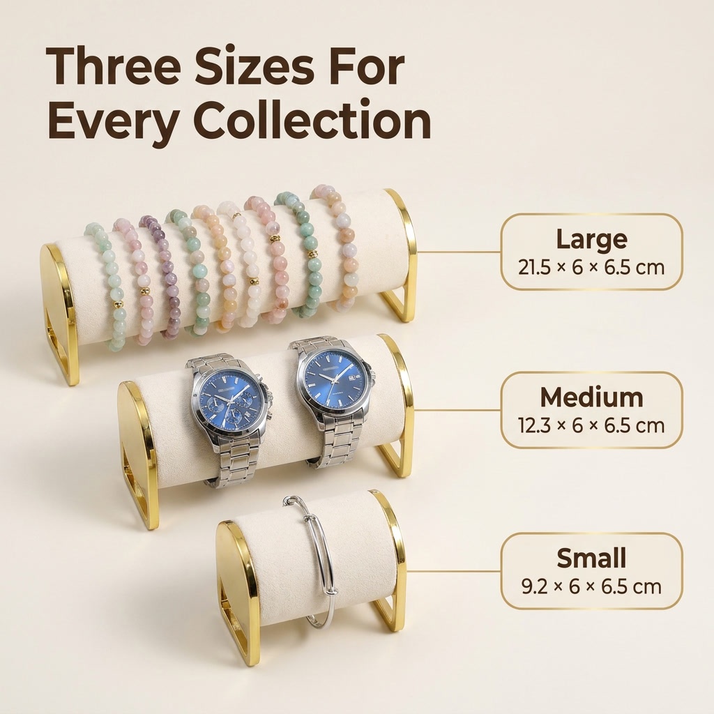 3‑Size Velvet Bracelet Display - đánh giá và giá Jewelry Shop Watches