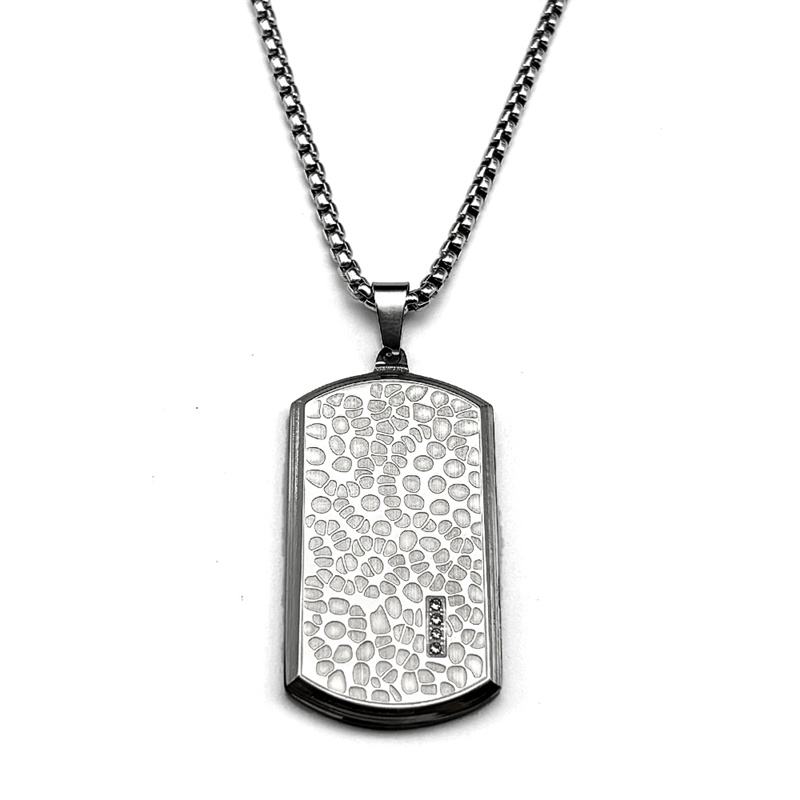 Retro Stainless Steel Irregula - đánh giá và giá Mens Dog Tag Necklace