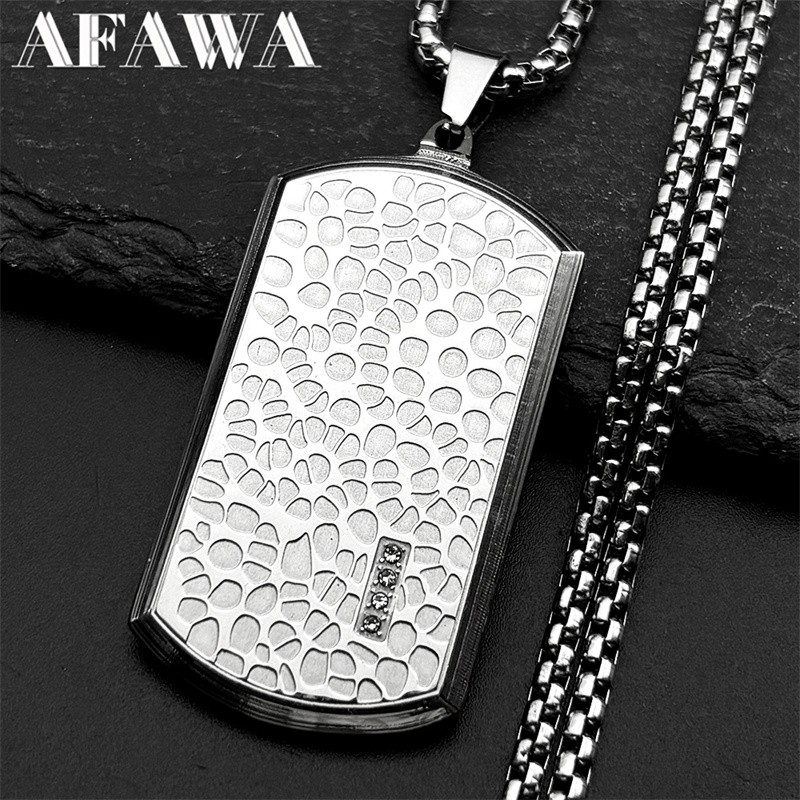 Retro Stainless Steel Irregula - đánh giá và giá Mens Dog Tag Necklace