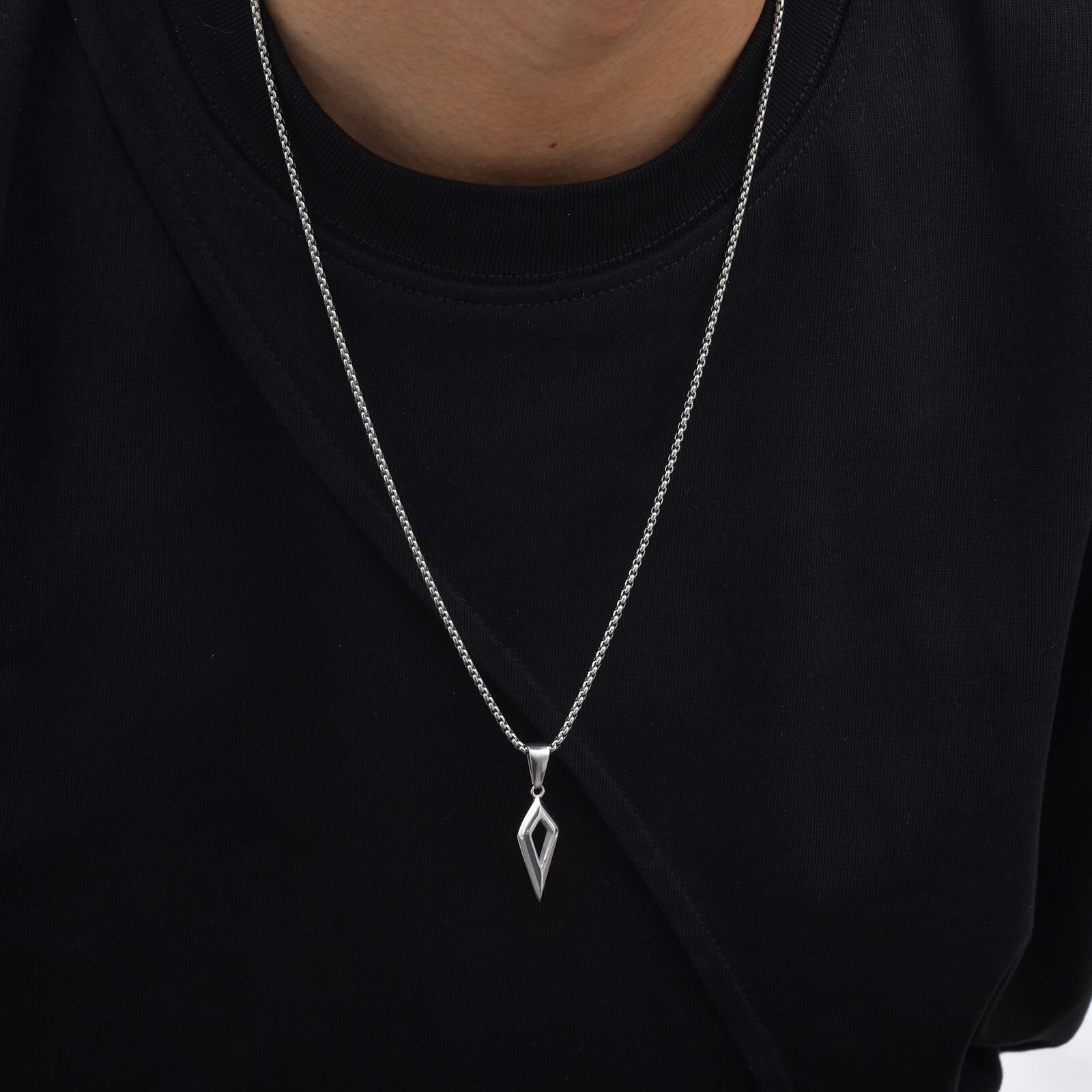 Vnox Beveled Four-pointed Star - đánh giá và giá Mens Dog Tag Necklace